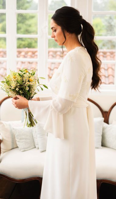 Fotografía Vestido novia maquillaje boda Asturias